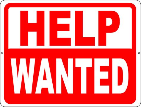 Help Wanted Sign Printable